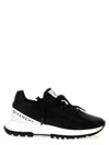 Givenchy Spectre Runner Leather Sneakers With 4g Side Zip Detail In Blackwhite