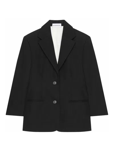 Givenchy Single Breasted Jacket In Black