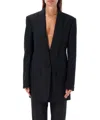 Givenchy Pinstriped Metallic Wool-blend Twill Blazer