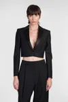 Givenchy Cropped Jacket In Black
