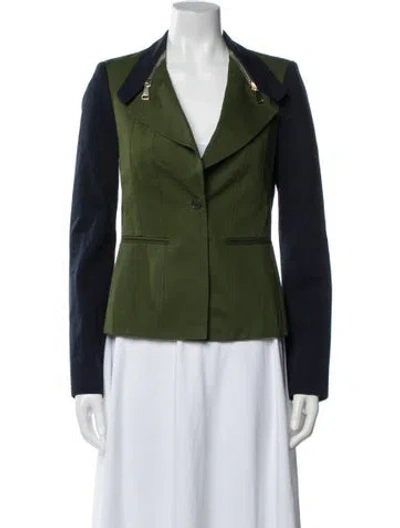 Pre-owned Givenchy Blazer In Green
