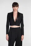 Givenchy Cropped Jacket In Black