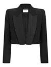 Givenchy Cropped Blazer Single Breasted Notched Lapels In Black