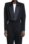 Givenchy Peak-lapel Padded-shoulder Blazer In Black