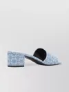 Givenchy Block Heel Sandals Patterned Fabric