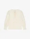 Givenchy Blouse In Linen With Laces With 4g Embroidery