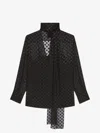 Givenchy Pussy-bow Polka-dot Silk-blend Chiffon Blouse