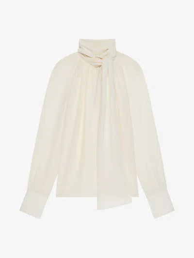 GIVENCHY BLOUSE IN SILK WITH LAVALLIÈRE