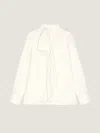 Givenchy Blouse En Soie Avec Naud In White