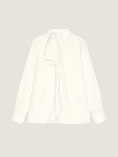 Givenchy Blouse En Soie Avec Naud In White