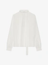 GIVENCHY BLOUSE IN 4G SILK WITH LAVALLIERE
