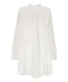 Givenchy Long Sleeved Shirt Dress In White