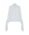 Givenchy Blouse Avec Nauds En Jacquard Monogramme 72 In White