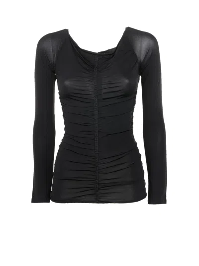 Givenchy Blouse With Frills In Black