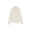 Givenchy Blouse With Knot Collar_eggshell In ["beige"]