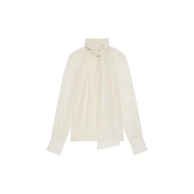 Givenchy Blouse With Knot Collar_eggshell In ["beige"]