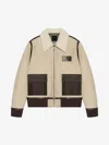 Givenchy Blouson Aviateur En Shearling In Light Beige
