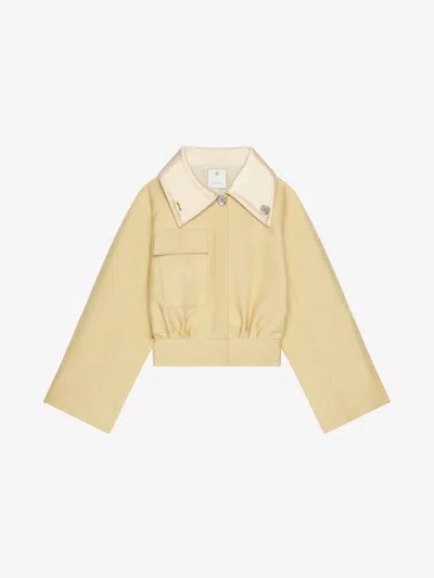 GIVENCHY BLOUSON EN COTON AVEC COL AJUSTABLE
