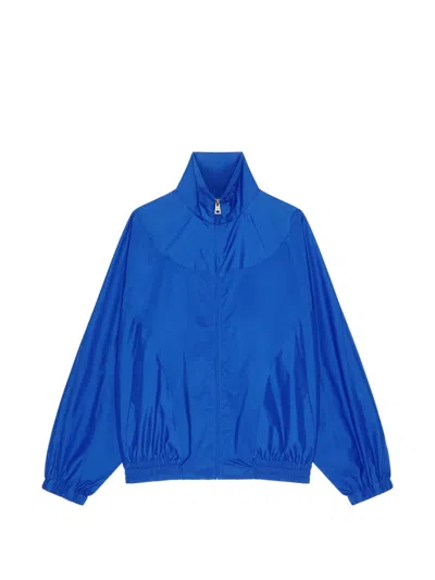 Givenchy Blouson In Technical Cotton In Blue