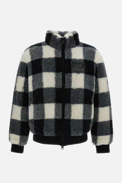 Givenchy Checked Embroidered Pile Jacket For Men