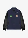 Givenchy Blouson Varsity En Laine Et Cuir Avec Patchs