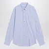 Givenchy Embroidered Logo Long-sleeved Shirt In Blue