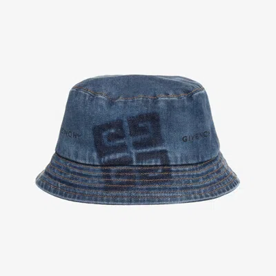 Givenchy Blue 4g Denim Bucket Hat