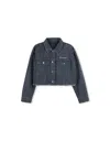 Givenchy 4g-motif Denim Jacket In Blue
