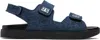 Givenchy Strap Flat Sandal In 401-dark Blue