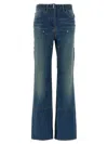 Givenchy Wide Leg Jeans Blue In Blue