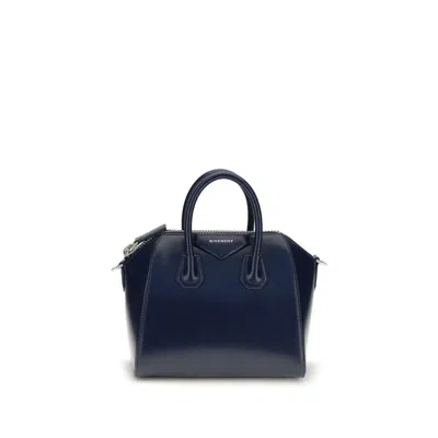 Givenchy Blue Calf Leather Bos Taurus Handbag