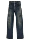 Givenchy Blue Cargo Jeans In Blue