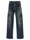Givenchy Blue Cargo Jeans In Blue