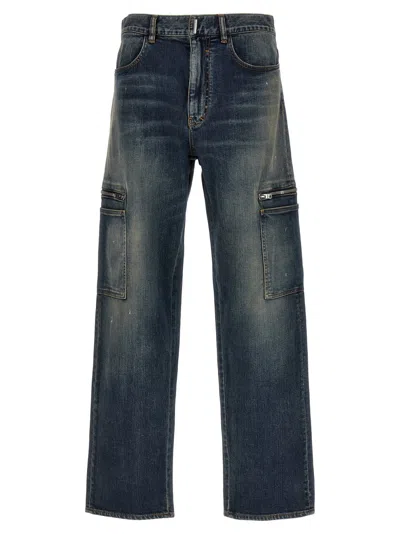 GIVENCHY BLUE CARGO JEANS