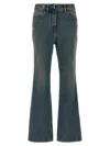 Givenchy Blue Chain Logo Jeans In Blue