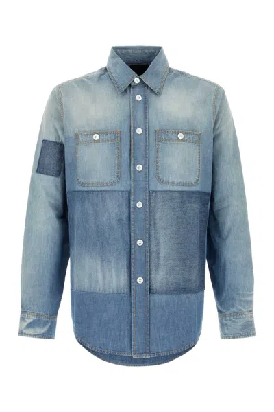 GIVENCHY GIVENCHY BLUE CLOTHING ESSENTIAL SHIRTS