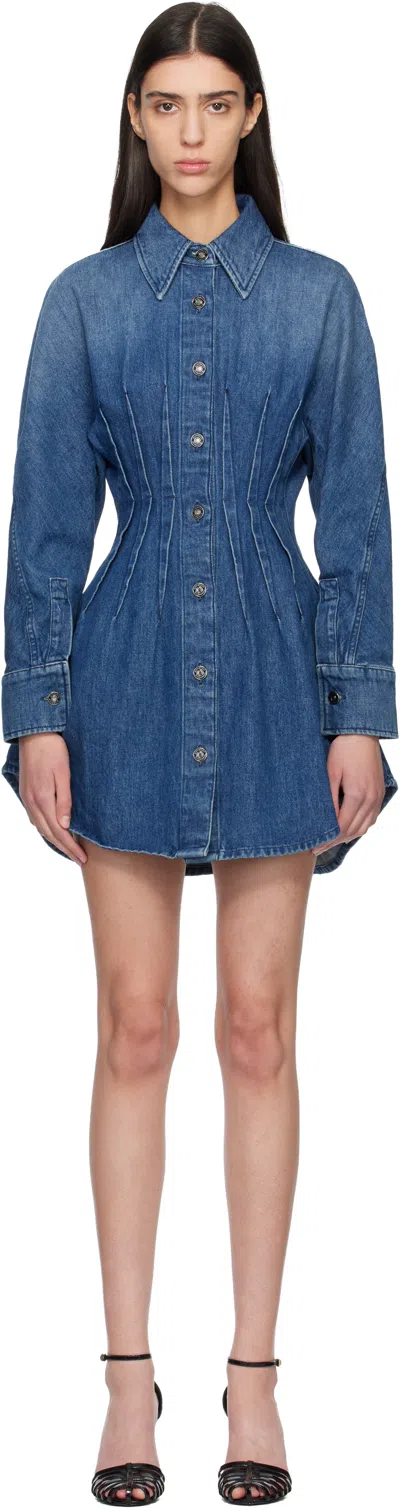 Givenchy Blue Cocoon Denim Minidress