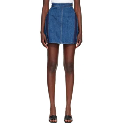 Givenchy Blue Cocoon Denim Miniskirt