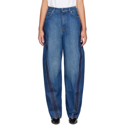 Givenchy Cocoon Denim Wide-leg Jeans In Blue