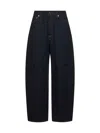 Givenchy Mid-rise Barrel-leg Denim Cocoon Trousers In Blue