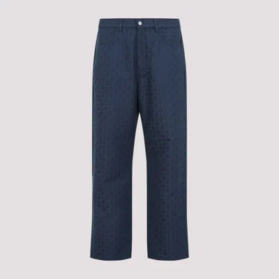 GIVENCHY BLUE COTTON PANTS