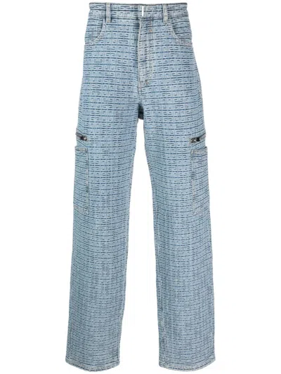 Givenchy Blue Cotton Pants For Men