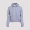 GIVENCHY BLUE COTTON SHRUNKEN WINDBREAKER JACKET