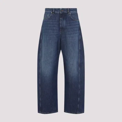 Givenchy Blue Cotton Tapered Twisted Seam