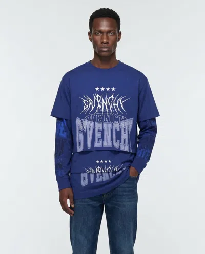 Givenchy Blue Cotton T-shirt