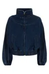 Givenchy Denim Bomber Jacket In Blue