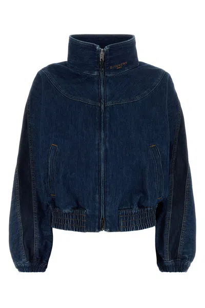 GIVENCHY GIVENCHY BLUE DENIM BOMBER JACKET