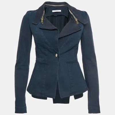 Pre-owned Givenchy Blue Denim Cropped Jacket M