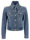 Givenchy Jacket In Denim With Yoke In Blue
