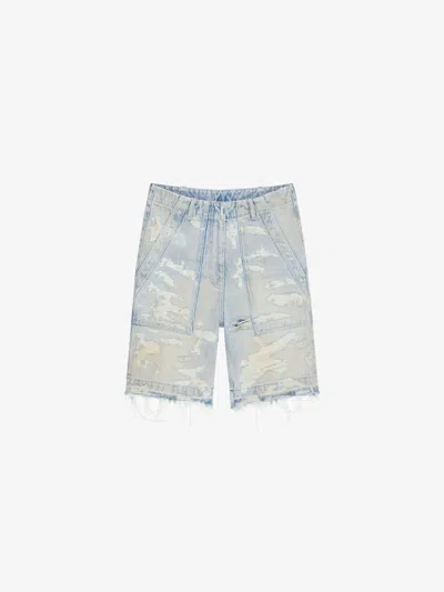 Givenchy Blue Denim Women's Shorts